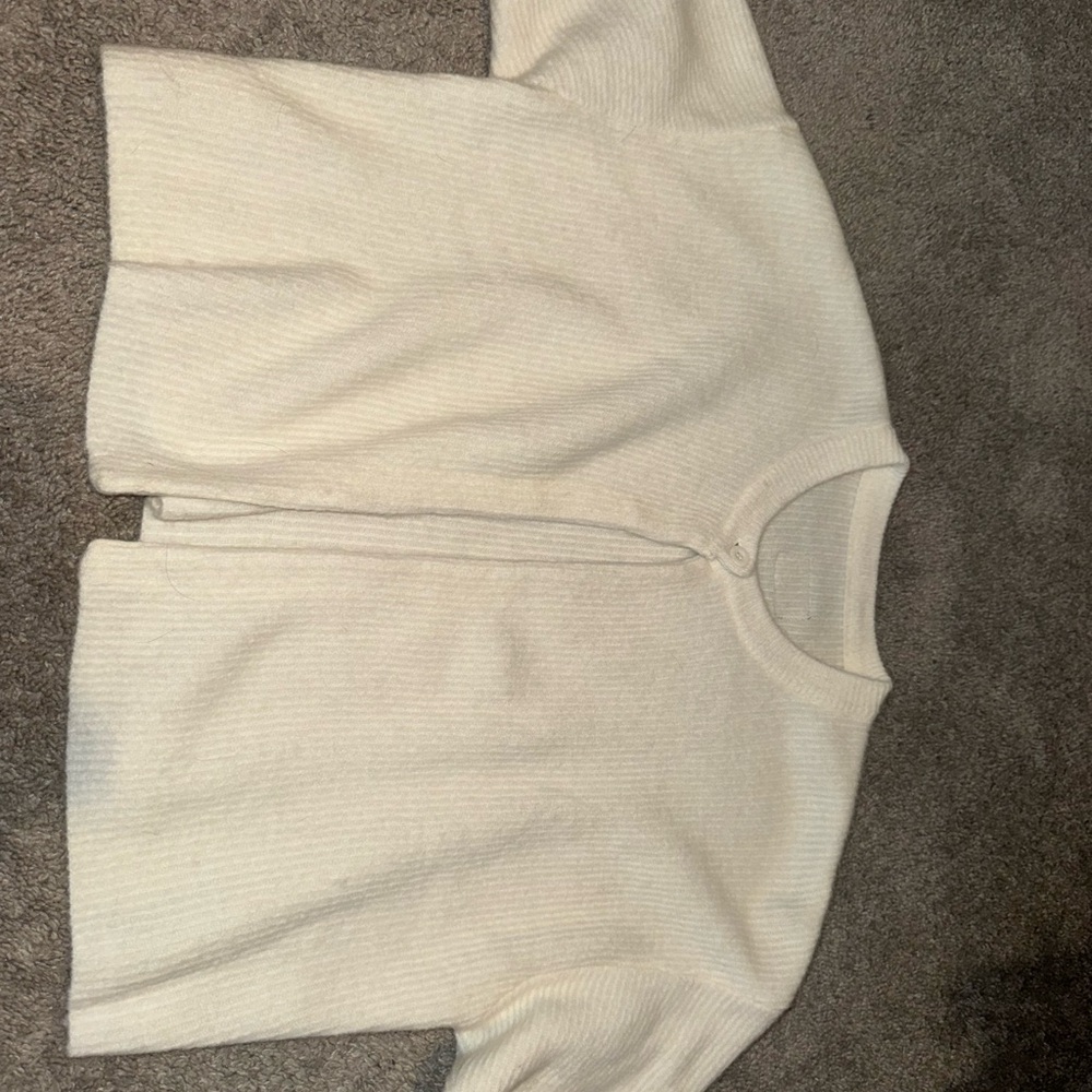 Daily Drills Cream Cardigan Sweater XS/S